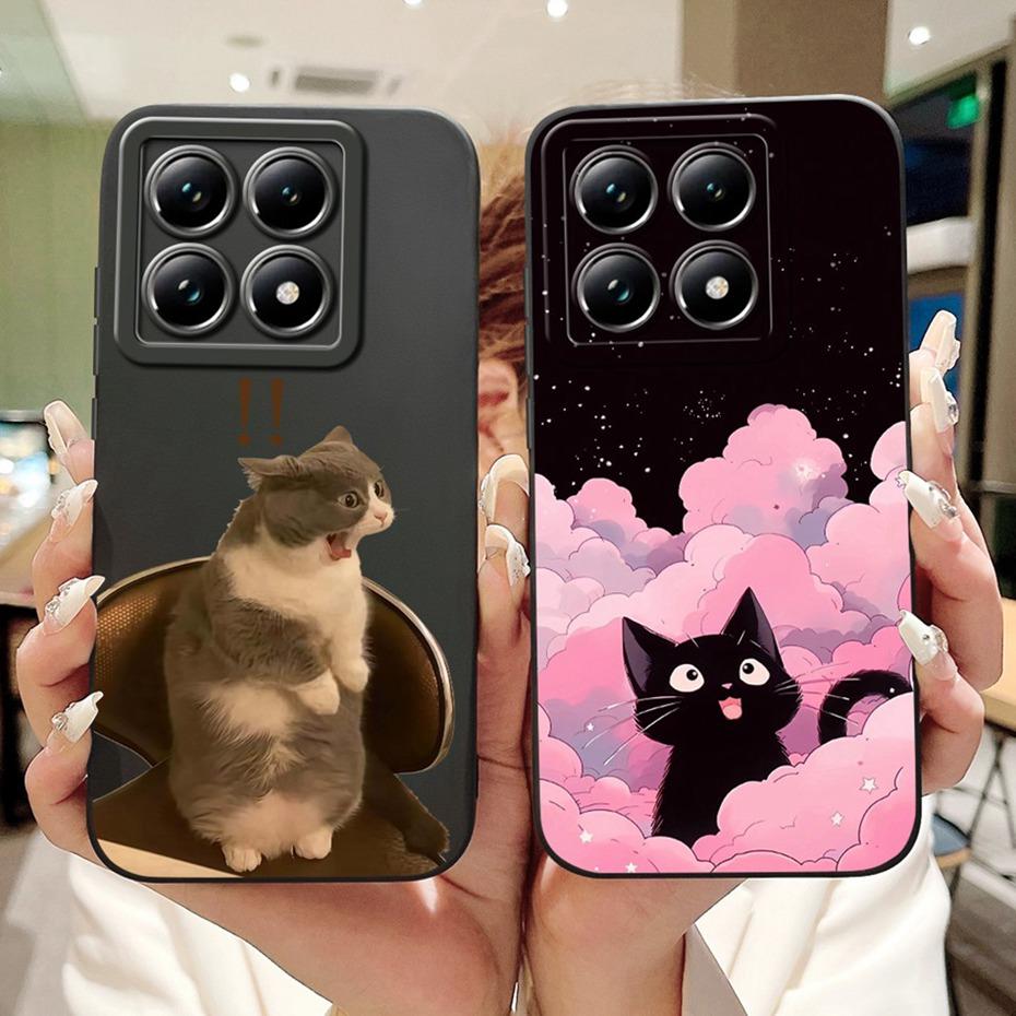 Cute Cartoon Phone Case For Xiaomi 14T Pro Soft Silicone Shockproof Cover For Xiaomi 14T 14 T Pro 5G Cases Bumpers