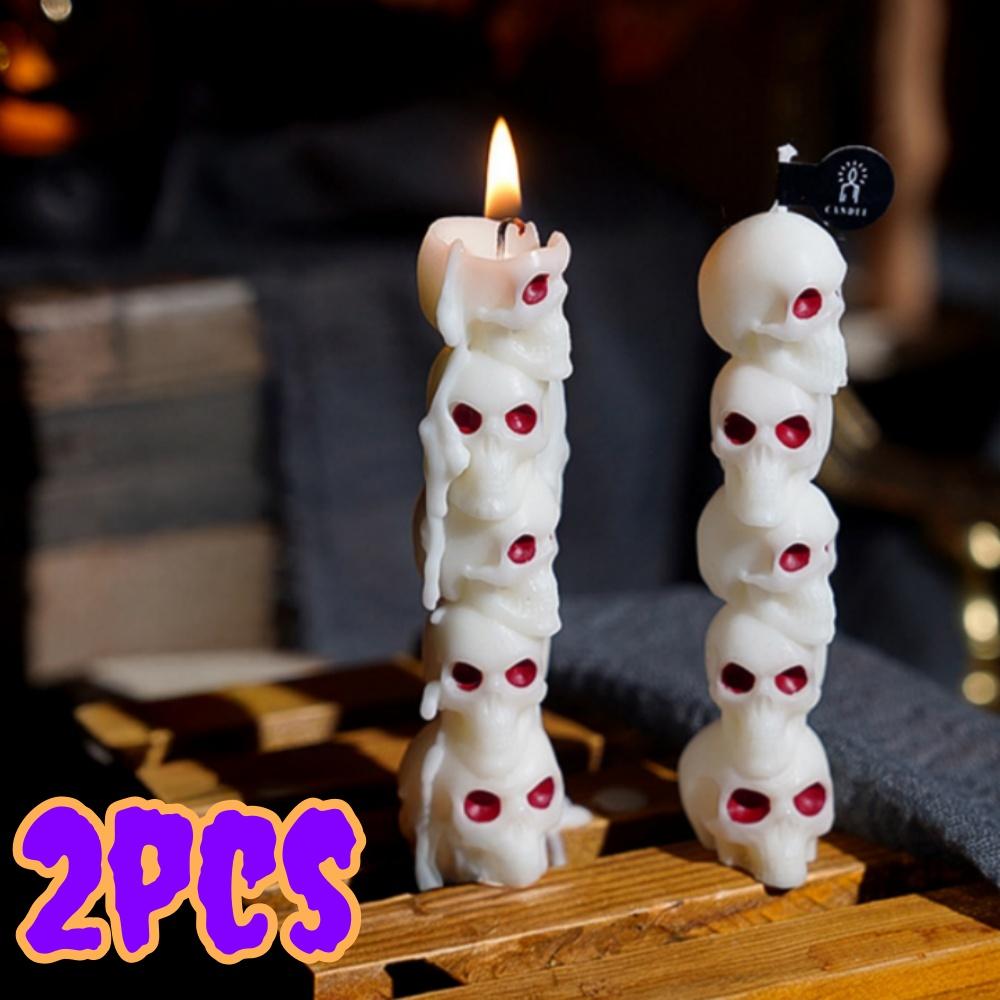1/3pcs Halloween Scented Candles Long Stick Gothic Soy Wax Decorations for Party Home Festive Atmosphere Holiday Ornaments Gifts