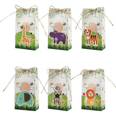 Cartoon Animal Pattern Portable Box, Children'S Holiday Gift Box, Party Return Gift Candy Packaging Box.