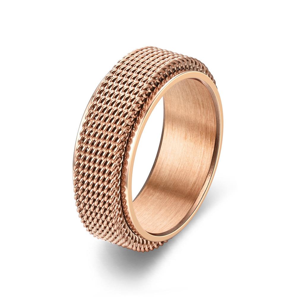 

Anti Stress Stainless Steel Ring For Rotating Anxiety Relief Spinning Fidget Rings Punk Jewelry 12