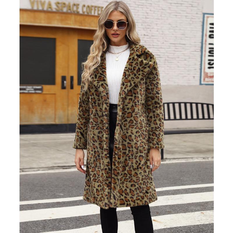 Fashion Casual Square Collar Long Coat Autumn and Winter