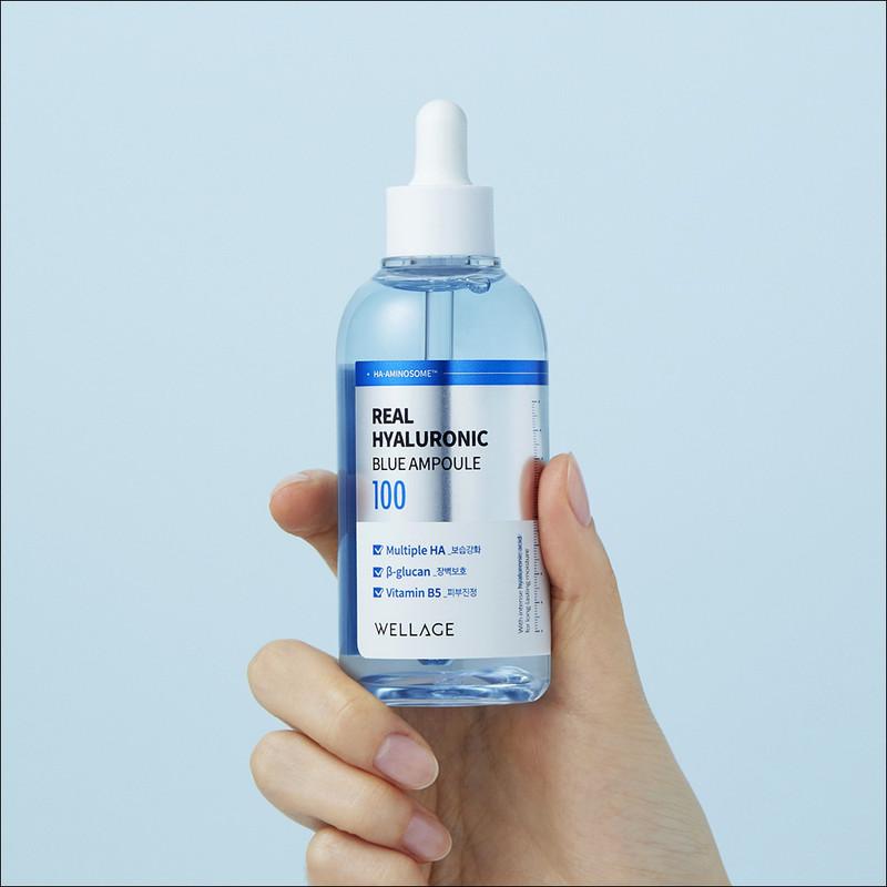 WELLAGE Real Hyaluronic Blue Ampoule 100ml + 75ml