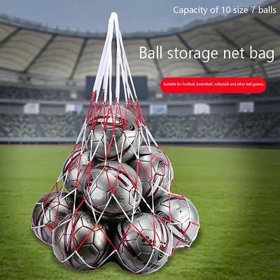 Portable Carry Net Bag Balls Volleyball Durable Standard Nylon Rope Storage Ball Bag Thread Soccer Basketball Hoop Mesh Net
