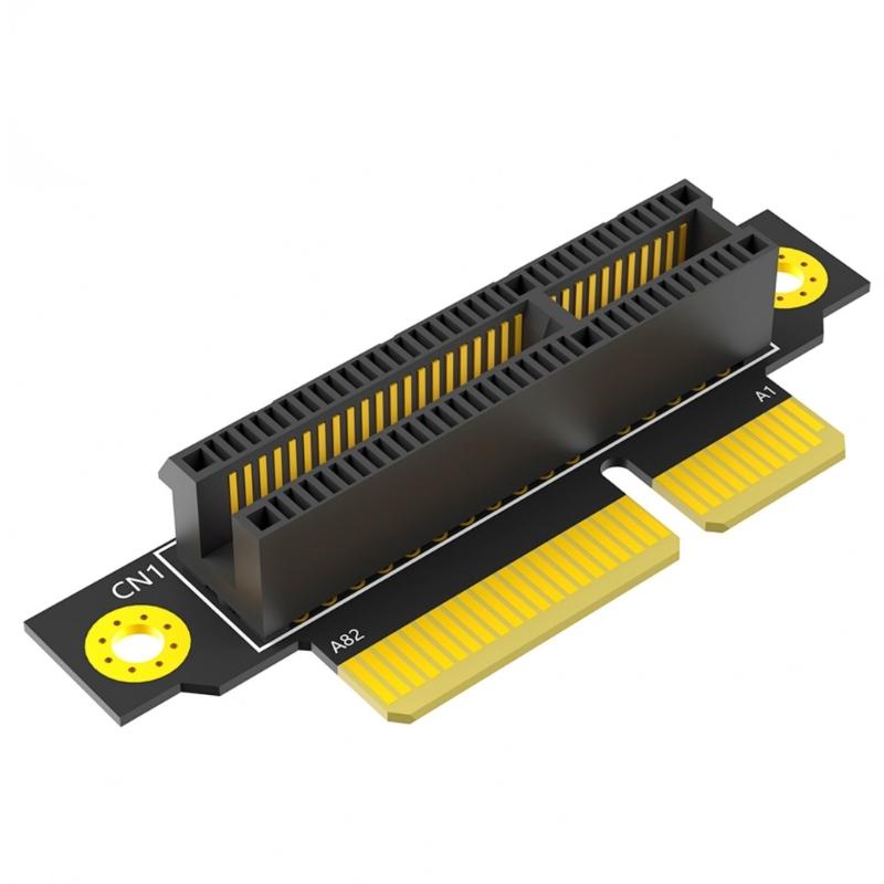 

PCIE 4X 90 Degree Reverse Male to Female Risers Card for 1U Servers Installation Direction Towards CPU Height 20mm 1
