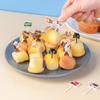 6Pcs Animal Cat Paw Fruit Fork Mini Cartoon Children Snack Cake Pick Toothpick