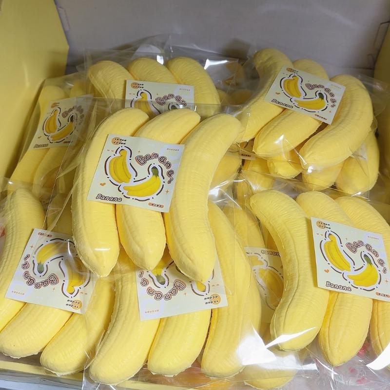 Squeeze Toys Banana Synthetic Slow-Returning Compression Toy For Stress Relief And Sensory Play - Ideal Gift For Students