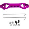 Battery Hold Down Sets, Aluminum Alloy Car Battery Holder Kit -Purple