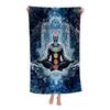 Statua Buddha Indiana Meditazione Chakra Microfibra Asciugamano da Spiaggia Assorbente Asciugatura Rapida Yoga Nuoto Resort Arrampicata su Montagna Asciugamano