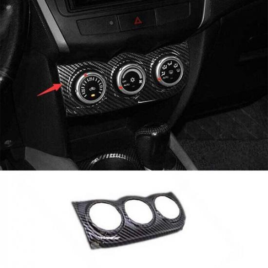 Carbon Fiber Console AC Switch Control Panel Trim For Outlander Sport 2011-2021