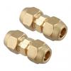 Nipples Set of 2 In Brass Material Designed for Air Conditioning Fitment