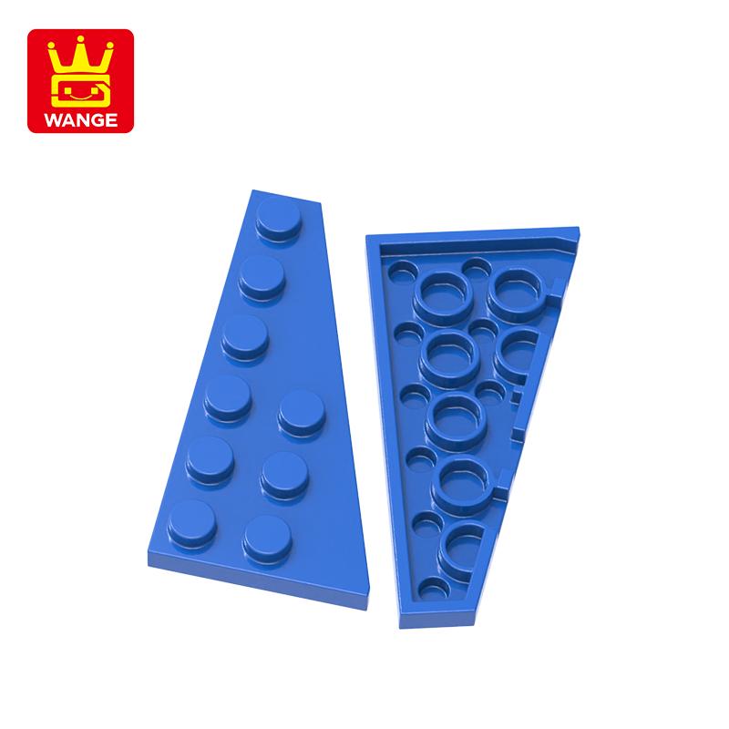 Non-Toxic 62Pcs/Lot 54383 Wedge Plate Right Plate 3X6 With Angle Building Blocks Moc Color Accessories Compatible With Brick Part