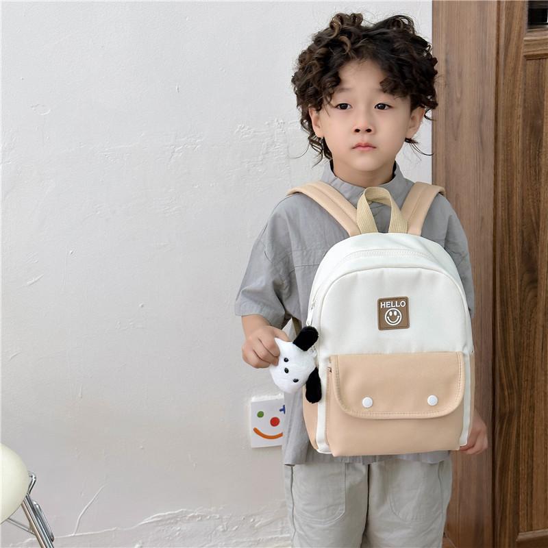 Cute Fashionable Canvas School Bag For Children Lightweight Comfort Fit For Boys And Girls
