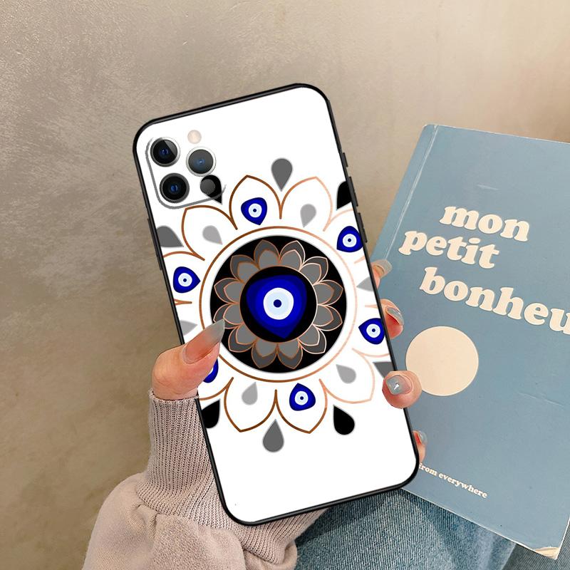 Evil Eye Case For iPhone 17 Air 15 14 13 12 11 16 Pro Max 13 mini XR 15 16 Plus 16e Back Cover Shell