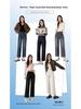 360 High Waist Cropped Straight Leg Cane Denim Jeans For Women - Versatile Casual Style