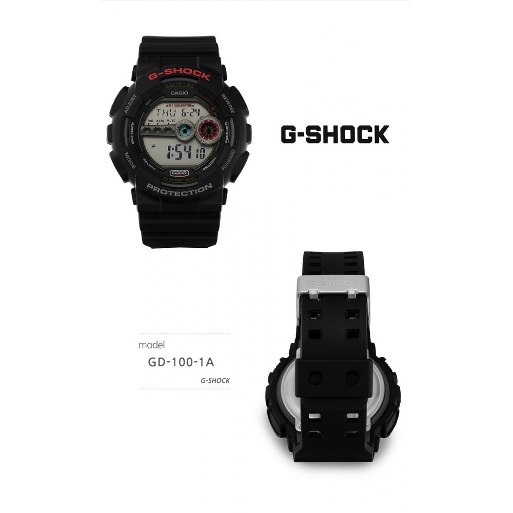 G Shock Gd 100 1adr  Gd 100 1a  reloj de uretano deportivo digital de cara grande Soldier para hombre