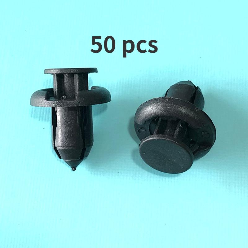 30/50Pcs 10mm Hole Car Bumper Fender Plastic Push Rivets Fastener Clips For Honda Acura Black Car Styling 91503-SZ3-003