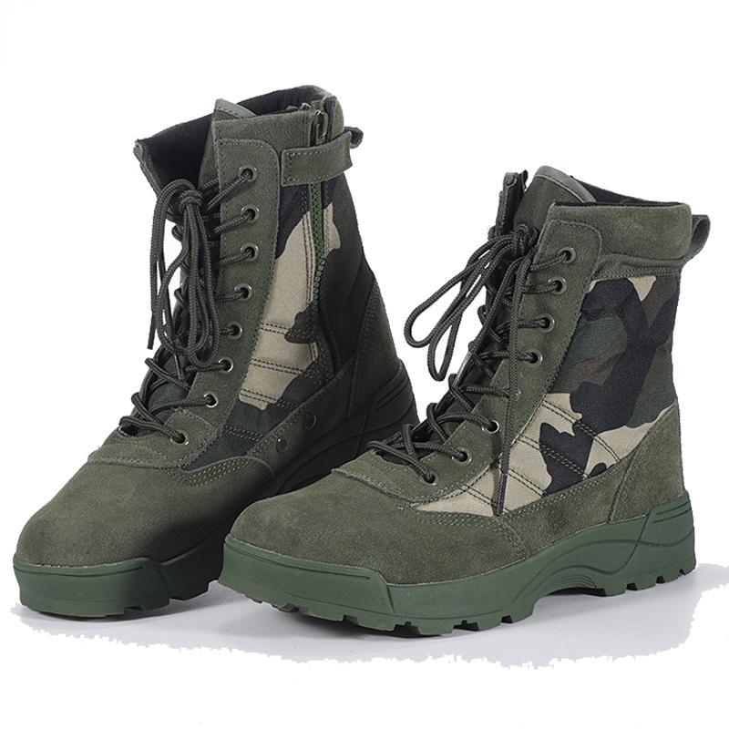 Men's Boots 2025 New Tactical Boots Special Force Desert Combat Boots Men Work Shoes Outdoor Hiking Ankle Boots