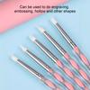 5Pcs Silicone Clay Sculpting Tool Modeling Dotting Pottery Craft for DIY Handicraft Nail Art Cake Decoration