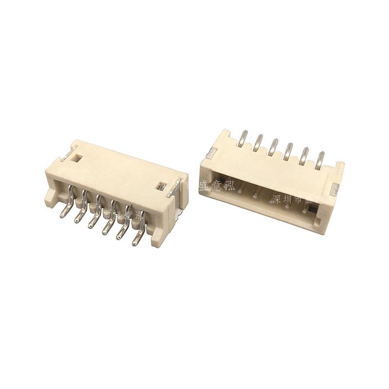 SMT 6-Pin Copper Horizontal 1.5mm Pitch Power Connector Socket