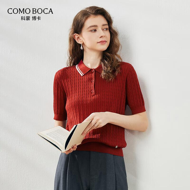 Женский топ-поло из смесовой шелковой пряжи Mulberry XL