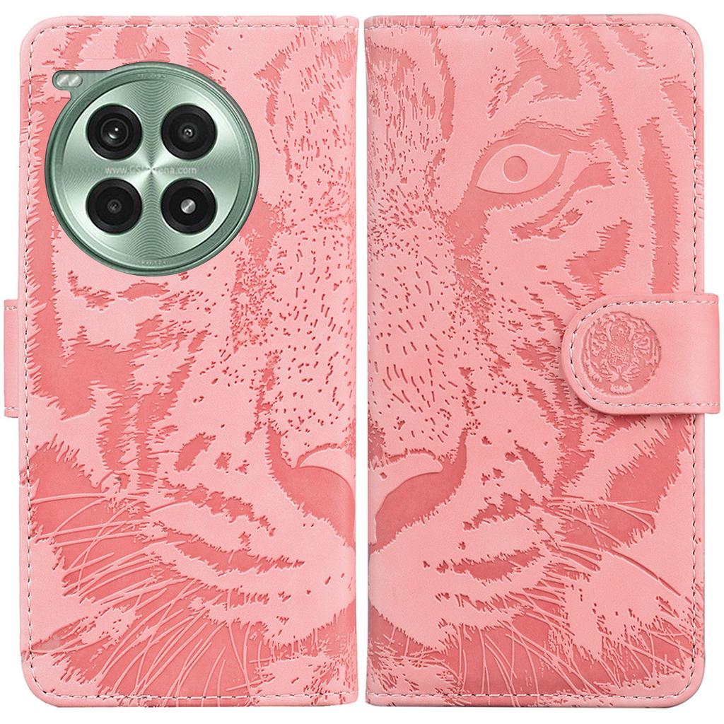 For OnePlus Ace 3 Pro 5G Phone Case Tiger Imprint Leather Wallet Cover