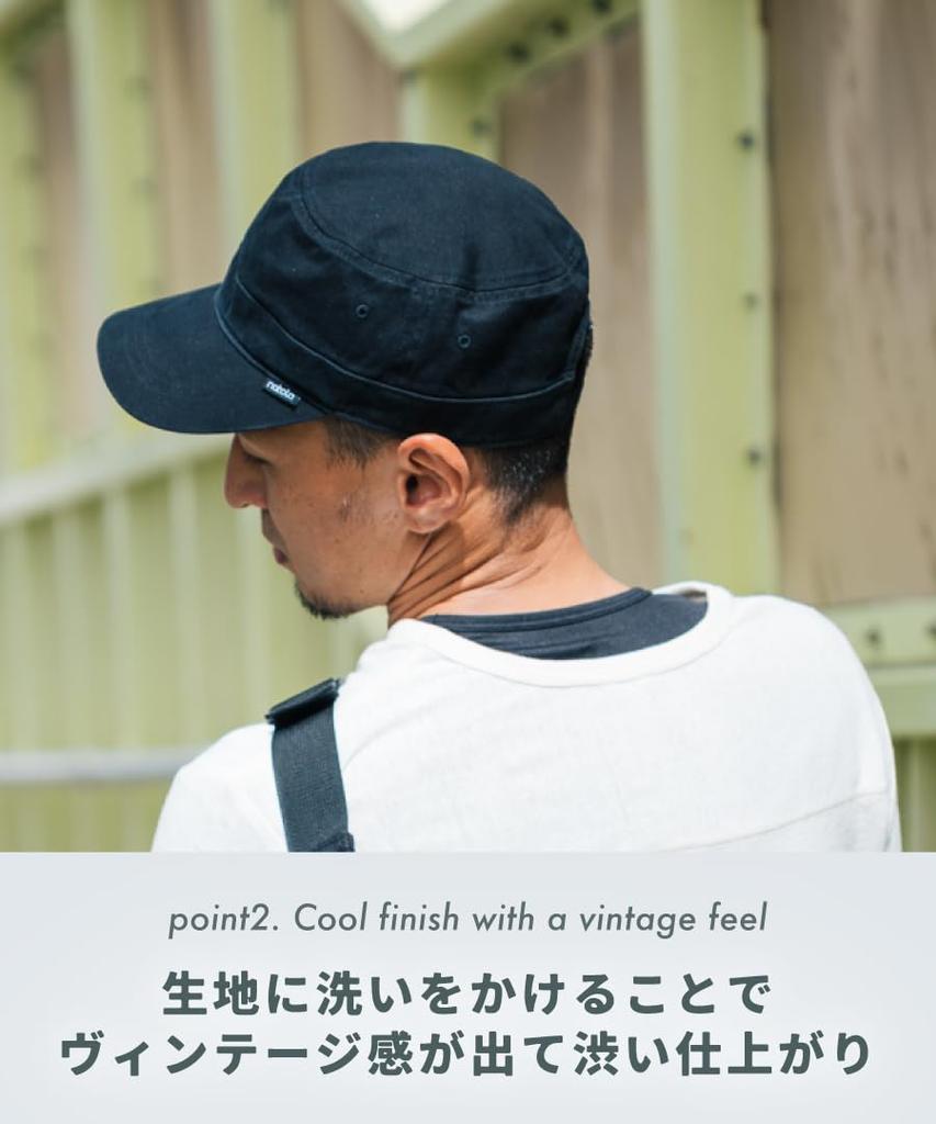 [NAKOTA] Men's Work Cap, Deep Fit, Washed, Vintage Style, Stylish, Oversized, Suitable for Spring, Summer, Autumn, Winter, All Seasons, Long Brim, Coo