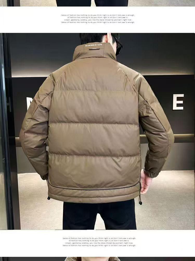 Men's Stylish Thickened Down Jacket - Winter Short Trendy Outerwear