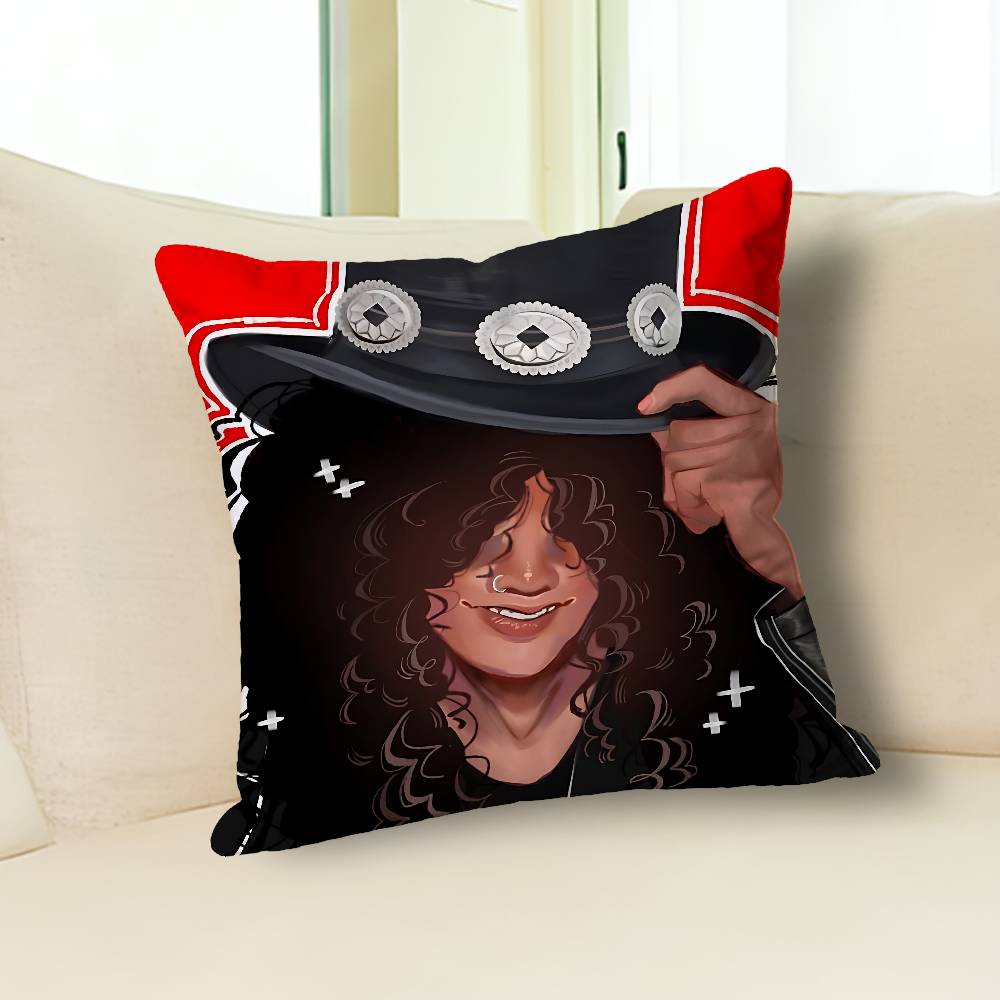 Rock G-Guns N R-Roses Various Sizes Square Pillow Case For Car Home Bedchamber Decor Custom Valentine Gift