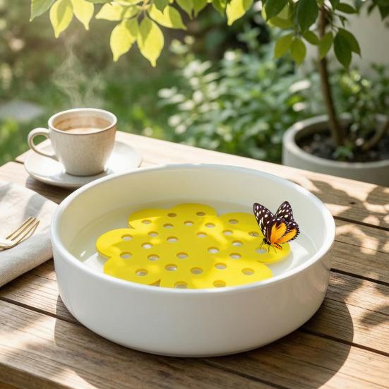 Floating Bee Island, Honeycomb Design Bee Drinking Platform, Safe Bee Float for Bees Butterflies Cup Garden Backyard Pollinators