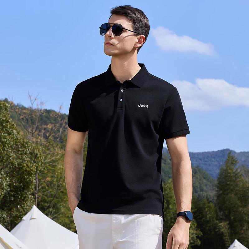 JEEP Men's Short Sleeve Polo Shirt