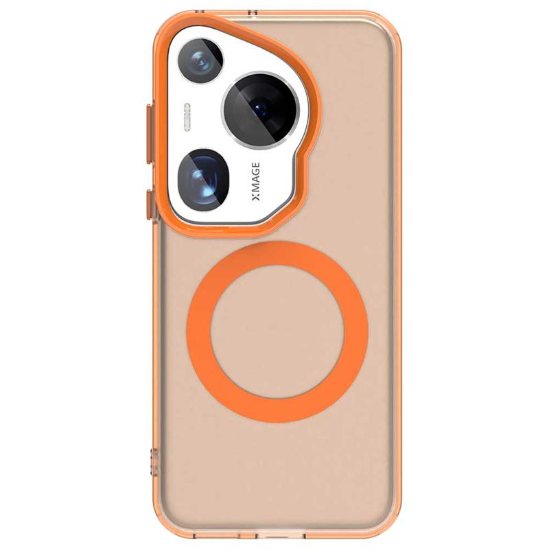 Für Huawei Pura 70 Ultra Hülle Cover Pura 70 Ultra Capa Ringförmiges Laden Matt Klar Magnetisch Kabellos Funda Huawei Pura 70 Ultra