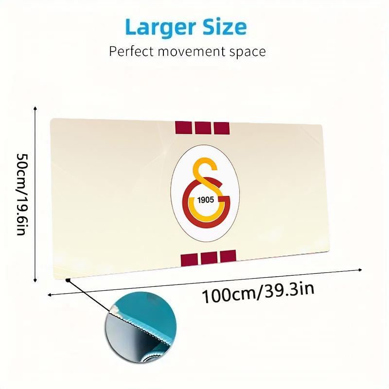 Galatasaray S.K Print Cushion Non-slip Laptop Tablet Big Mousepad XXL Mat Mini PC Playmat With Lock edge