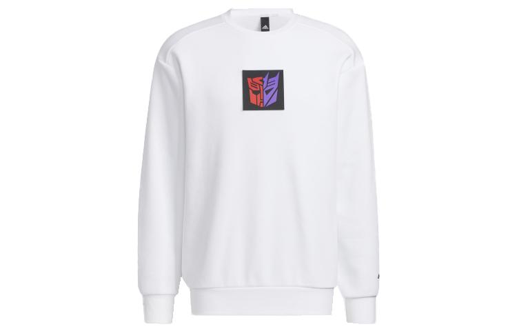 Adidas Sweatshirts Unisex White Crew Neck Moderate Regular HM7450 S