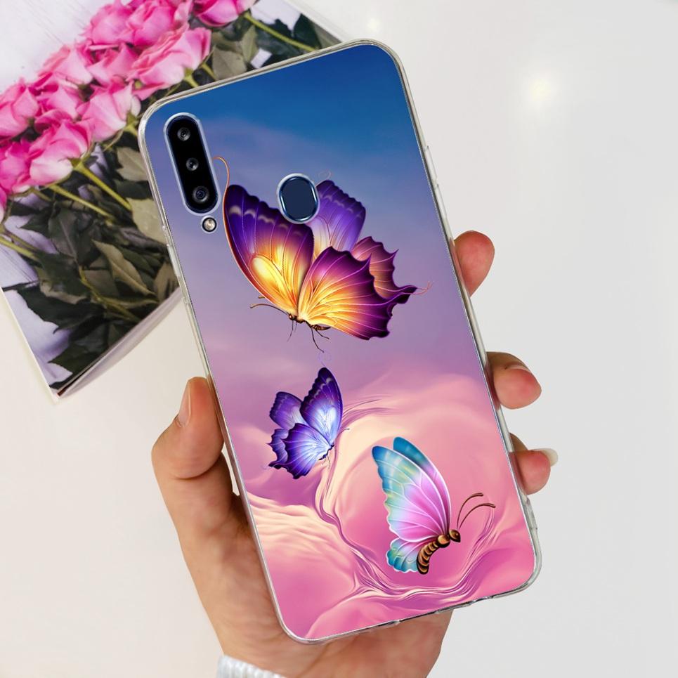 For Samsung Galaxy A20s A20 A20e Case Back Cover Cartoon Cool Style Animals Girly Soft TPU Silicone Bumper A202F A205F A207F