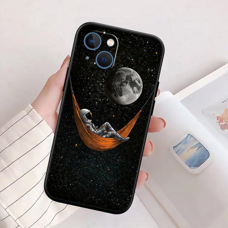 BH42 Space Moon Astronaut New High-End Shell Phone Case for Redmi Note 13 14 Pro+ Plus A3 A3X 13X 13C 13R 14S 14C 14R