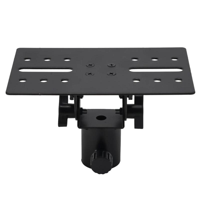 

Strong Metal Speaker Holder Tray Universal Compatibility Adjustable Height Speaker Tray for Stable Speaker Placement 1