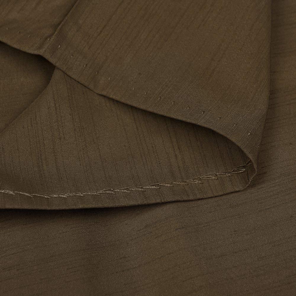 Single Plain Pongee [Kyouetsu] Kimono, Washable, Clothes, Fabric, Men's (LL, Chestnut)