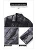 Men's 2023 Leather Motorcycle Jacket - Windproof, Warm, Trendy Outerwear with Lapel for Autumn/Winter