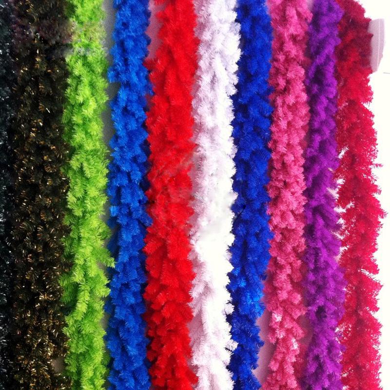 2,7m Zelená vánoční girlanda pro dekorace a výstavy v nákupních centrech