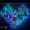 128LED Lover Heart Curtain Lights Party Wedding  Outdoor  Garden Decor Lamp