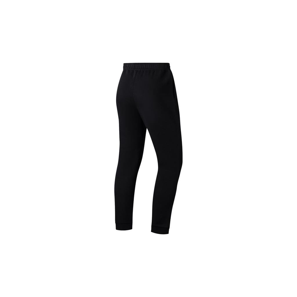 Li Ning Womens Fitness Series Solid Color Elastic Waist Cuffed Sports Pants Women Pants Black AKLT116-1