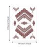 Lace Fake Tattoo Henna Tattoo Stickers Red Mehndi Stickers Body Art Sticker  Finger Hand