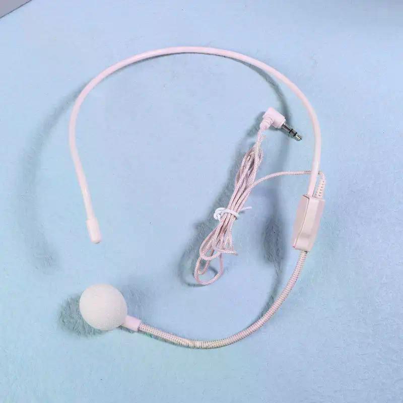 1Pcs Wired Head-Mounted Microphone; 3.5mm Portable Mic for Speeches and Lectures
