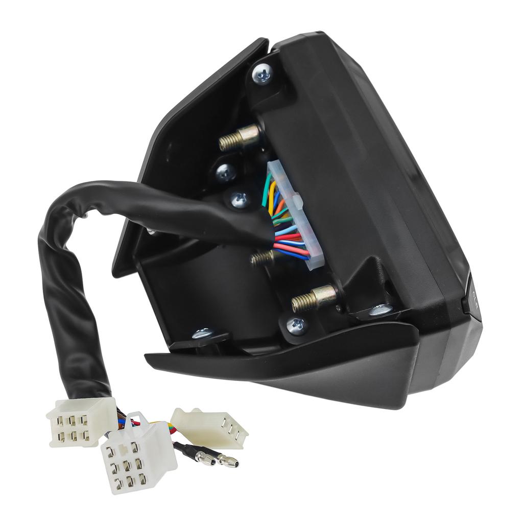 Digital Motorcycle Speedometer Speed Meter Tachometer RPM Gauge Fuel Gauge Odometer LCD Display Dashboard Panel Universal