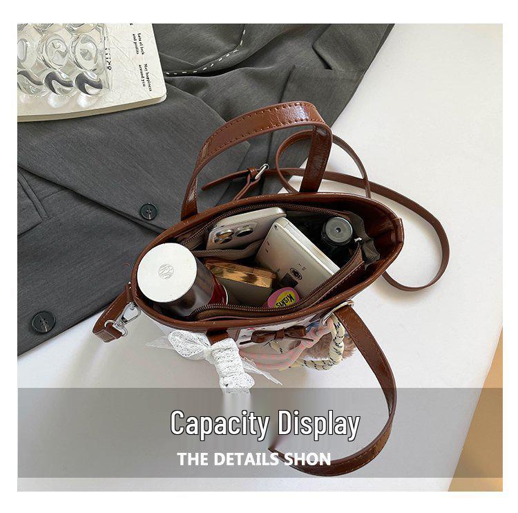 High-End 2025 Light Luxury Handbag: Fashionable, Versatile, Crossbody with Cute Niche Design Print for Women