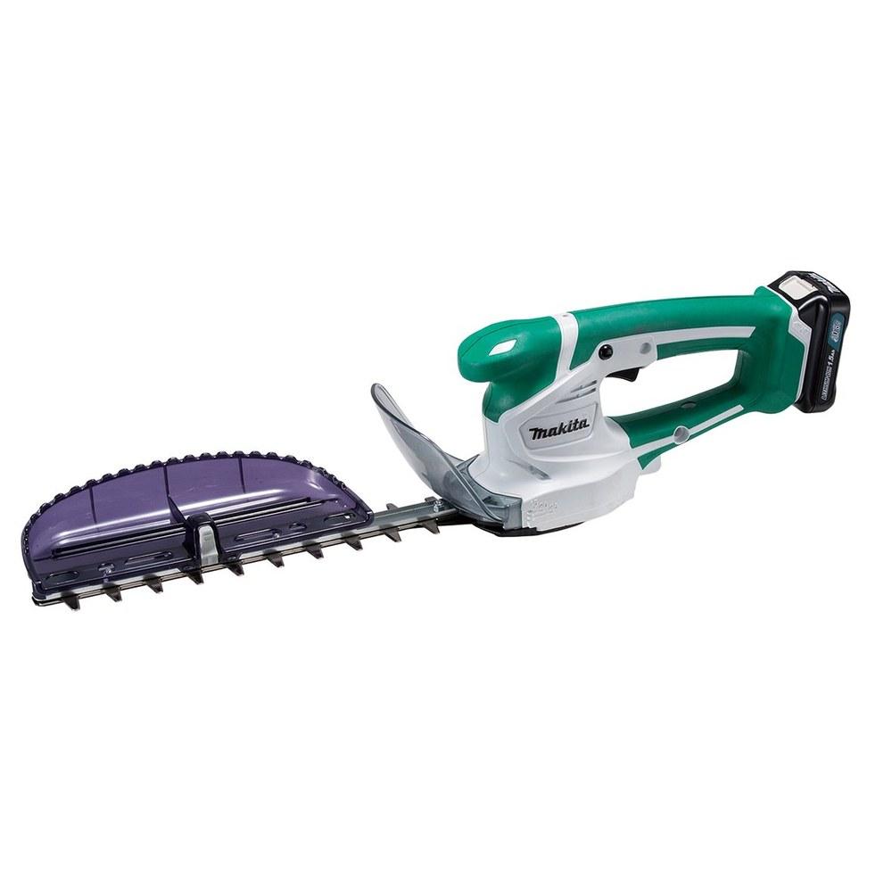 

Makita Mini Hedge Trimmer Cordless 10.8V 260mm Cutting Width 10mm Diameter 1.5Ah Battery Charger Included