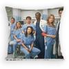 Greys Anatomy Pillow Case Sofa Living Room for Bedroom Car Headboard Backrest Cushion Square Cushion Nap Time
