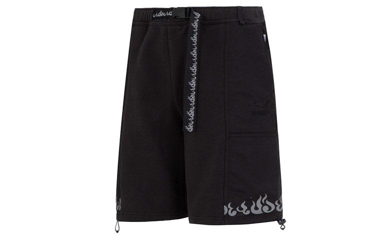 PUMA Humming 3,SS23 Chinese Culture Tribute Series Casual Shorts Men s Black Moderate 621924-01 L