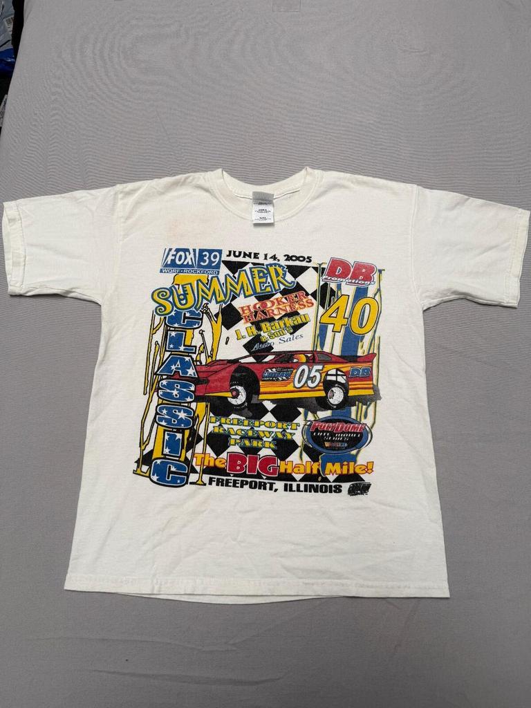Vintage Summer Clash Racing T Shirt 24.5 X 18.5 - L