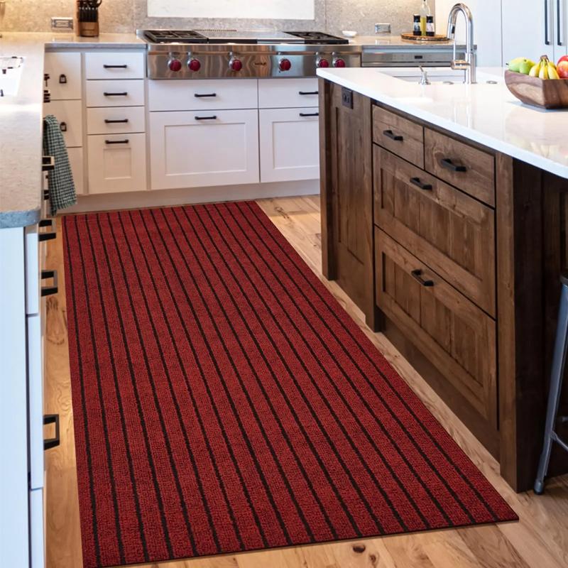 Wasbaar Antislip Gestreept Tapijt Voor Keuken Badkamer Hal Entree Deurmat Vloerkleed 50x80cm